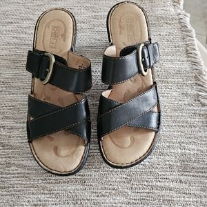 Born black strap Sandals